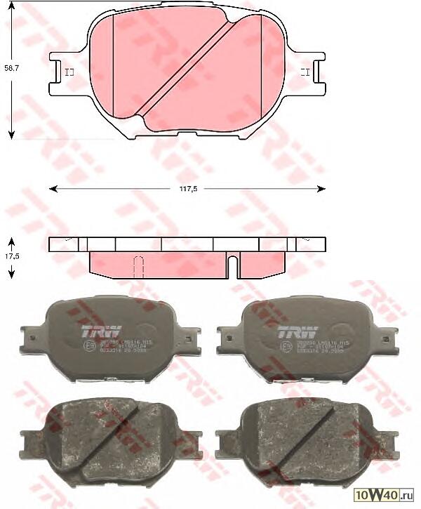 КОЛОДКИ ТОРМОЗНЫЕ ДИСКОВЫЕ