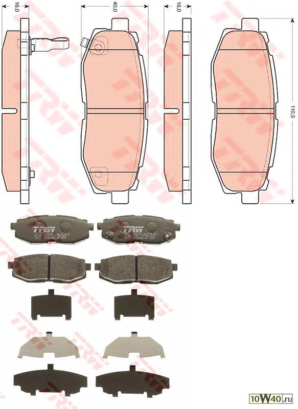 КОЛОДКИ ТОРМОЗНЫЕ ДИСКОВЫЕ