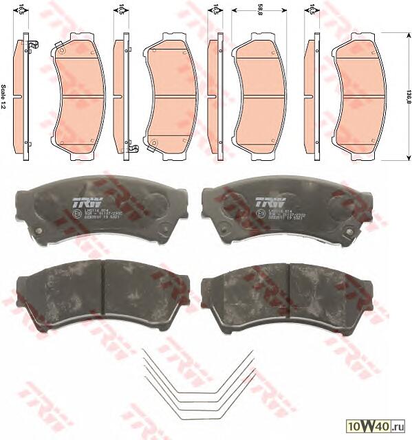 Колодки тормозные дисковые MAZDA: 6 2.5 02-07, 6 1.8 MZR/2.0 MZR/2.0 MZR-CD/2.2 D/2.2 MZR-CD/2.5 MZR 07-, 6 Hatchback 2.5 02-07, 6 Station Wagon 2.5 02-07, 6 1.8 MZR/2.0 MZR/2.0