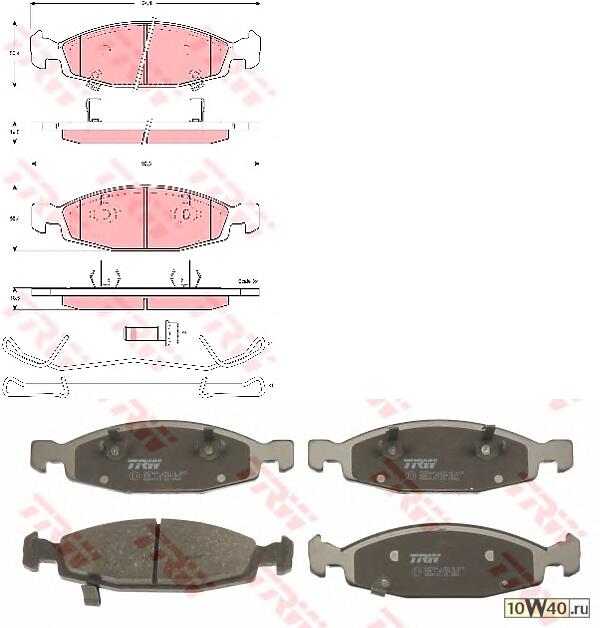 gdb4120 736 02колодки дисковые п.\ jeep grand cherokee 4.0 / 4.7 / 2.7crti / 3.0td 99-02