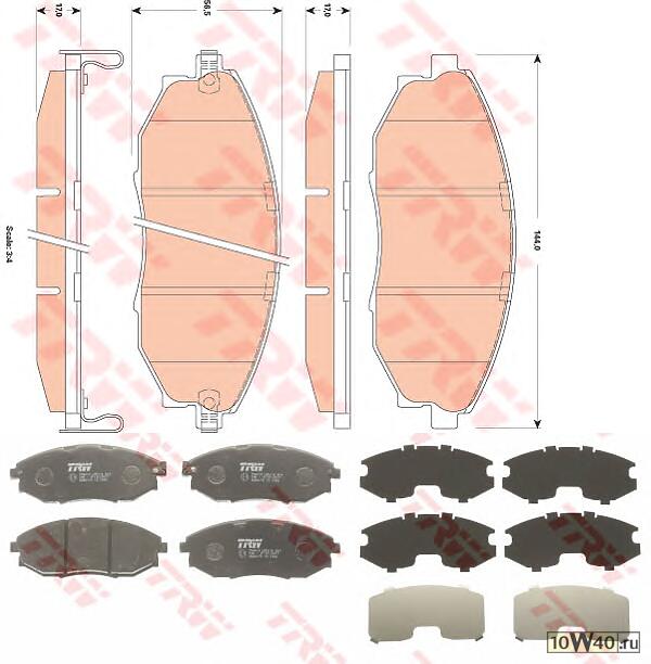колодки дисковые п.\ chevrolet epica 2.0-2.5i / 2.0d 05>