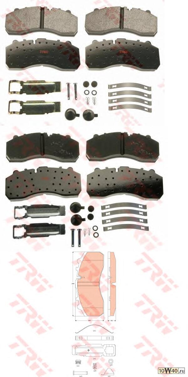 gdb5067 колодки дисковые 29061 с р / к, 247.5x109.5x30\omn mb actros 18, setra, smb, saf