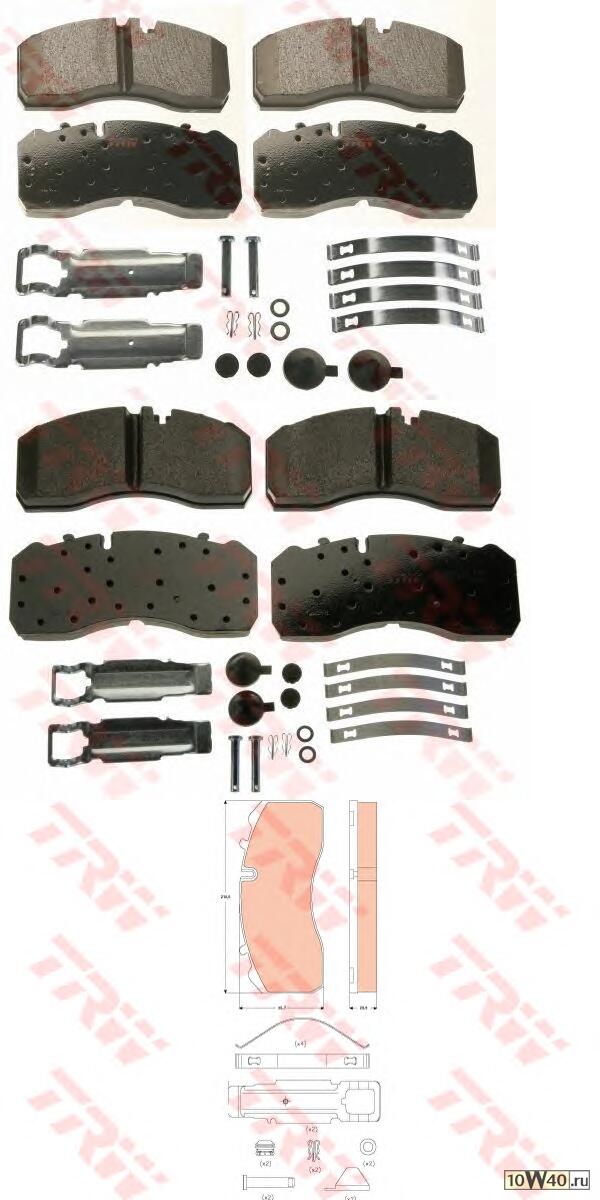 gdb5072 колодки дисковые 29094 с р / к, 210.5x92.7x29.8\bpw, man, mb, saf