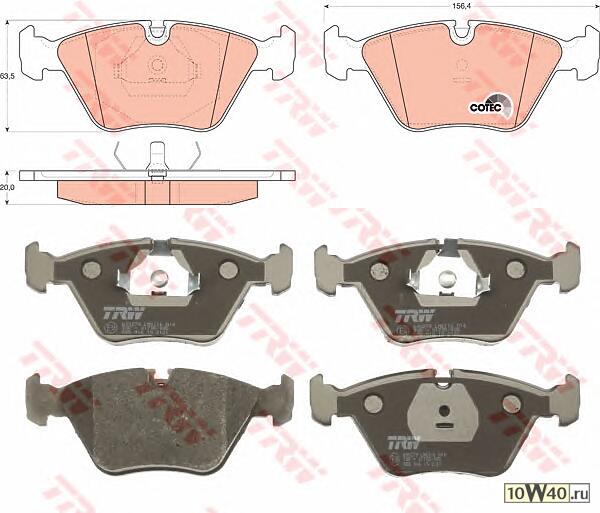 Колодки тормозные дисковые