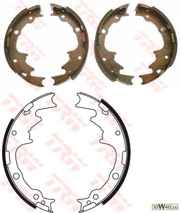 колодки барабанные  Jeep Cherokee/Wrangler II 2.4-4.0i 95>