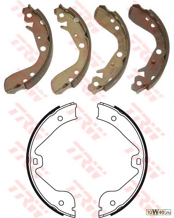 колодки барабанные\ honda jazz II 1.2-1.4i 02>