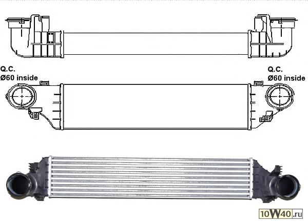Интеркулер  MB C(W203) 01-07
