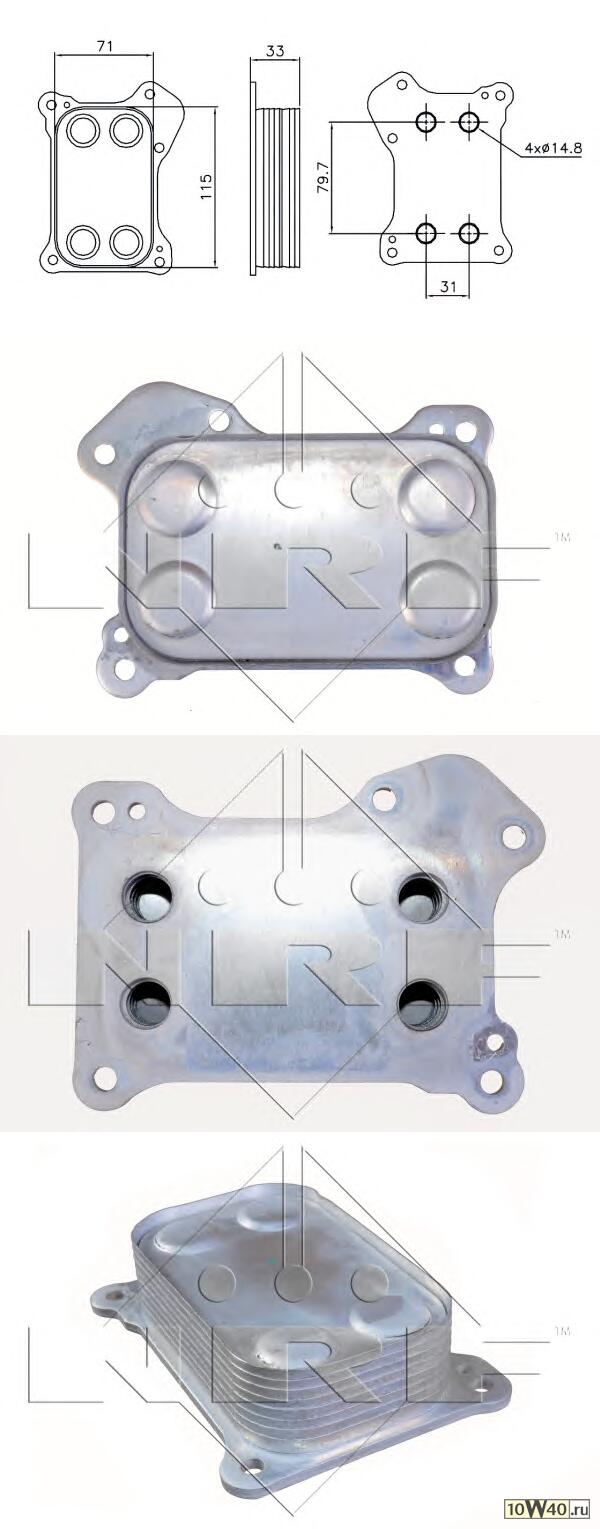 радиатор масляный fiat grande punto 1.3d 06-