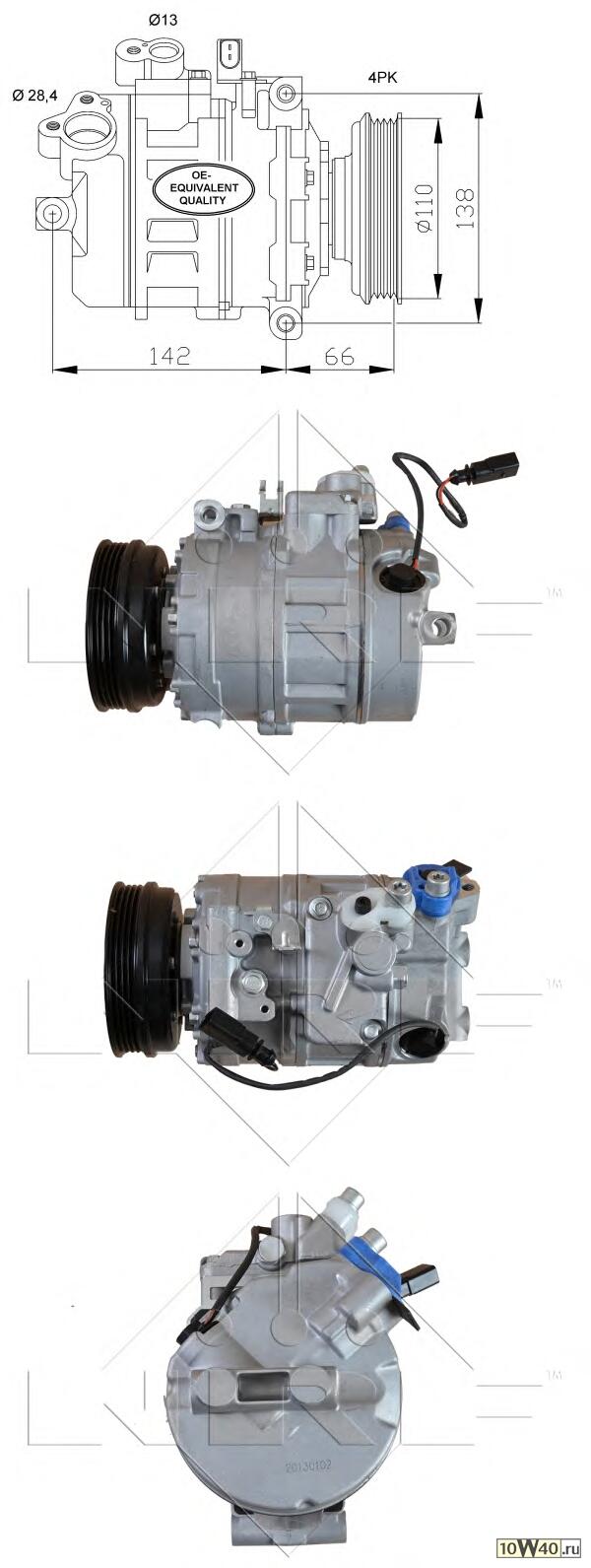КОМПРЕССОР AUDI A4 1.9 TDi 2000-2004