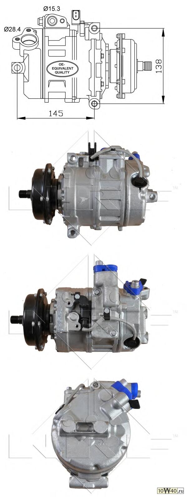 компрессор кондиционера\ VW touareg / t5 2.5 tdi 03>