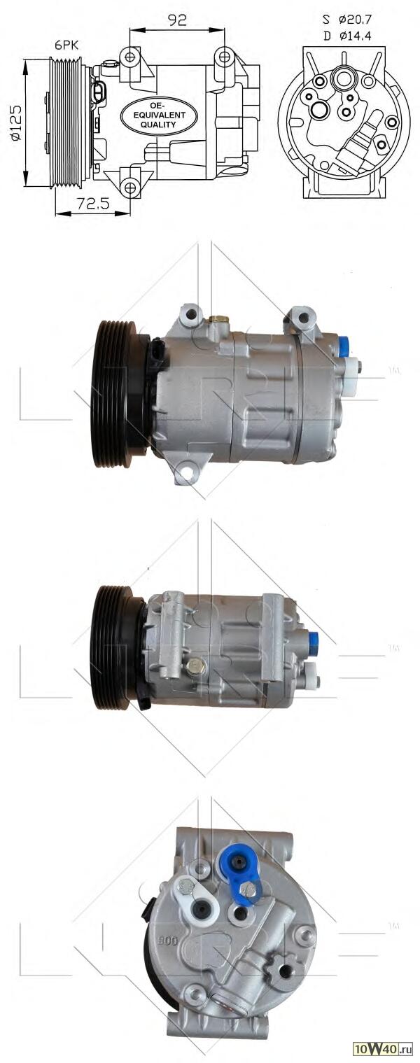 компрессор кондиционера renault scenic 1.5d 03-