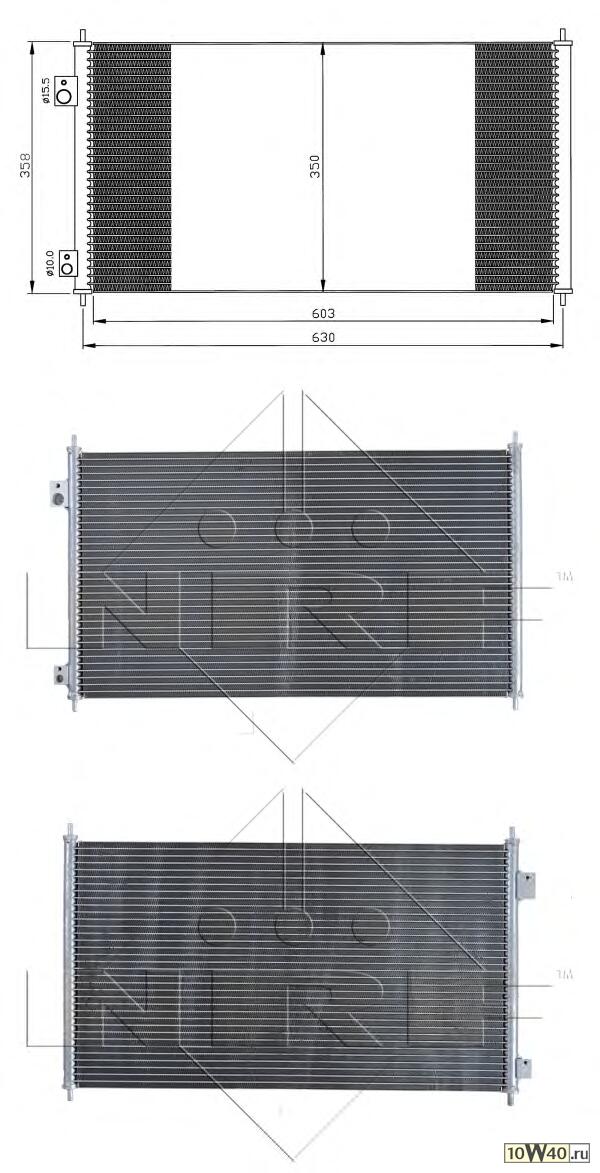 радиатор кондиционера honda civic vII hatchback (eu, ep, ev) 1.4 I [2001 / 02-2005