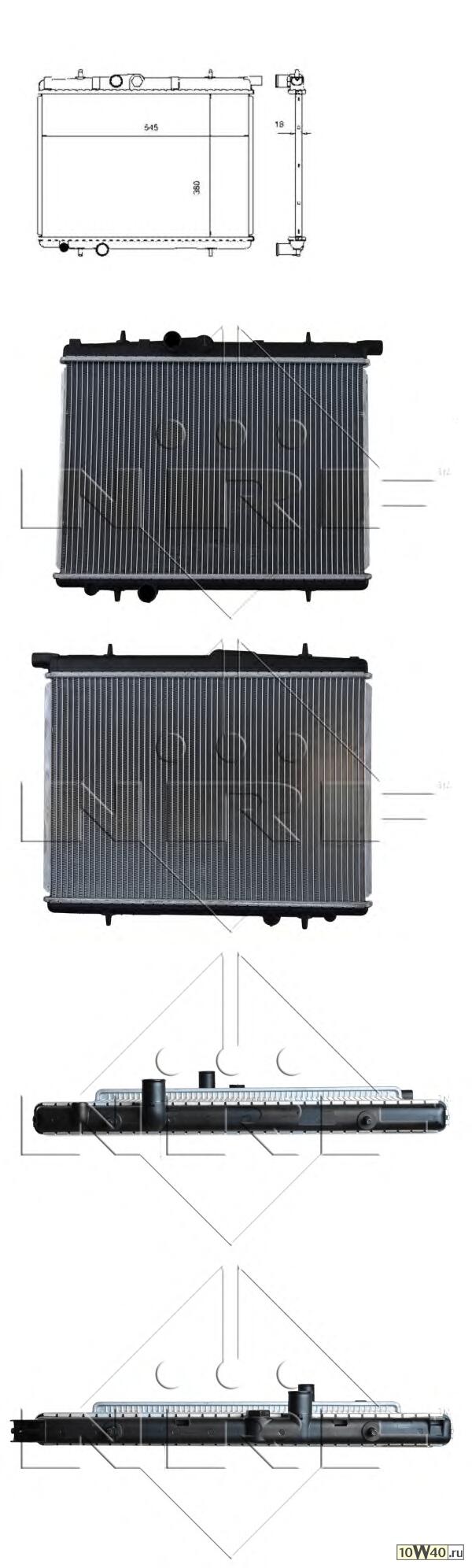 радиатор охлаждения двигателя peugeot 206 1.4 99-