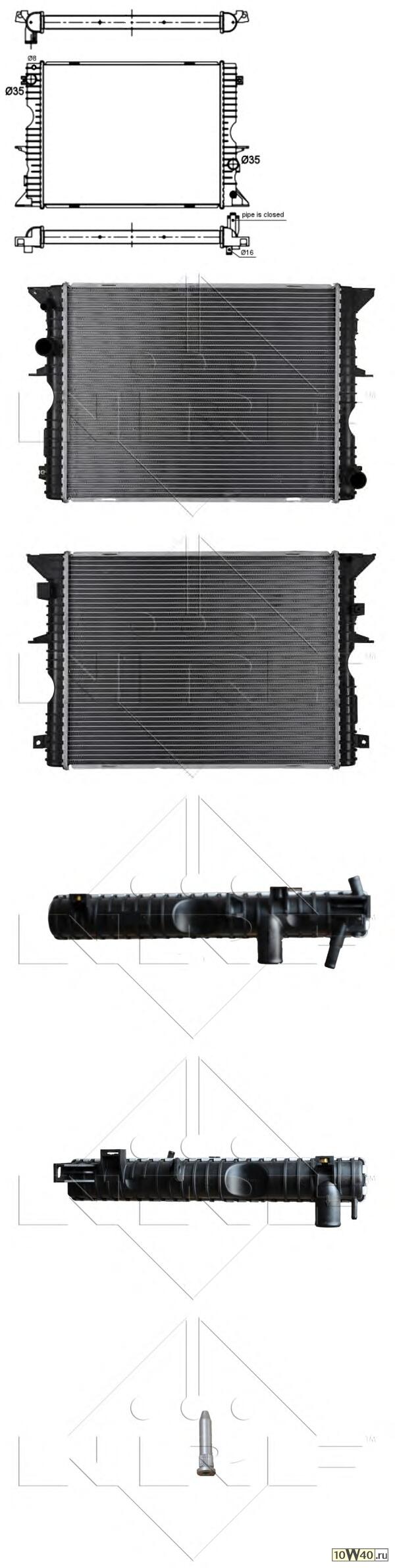 радиатор land rover defender (98-) 2.2 td4