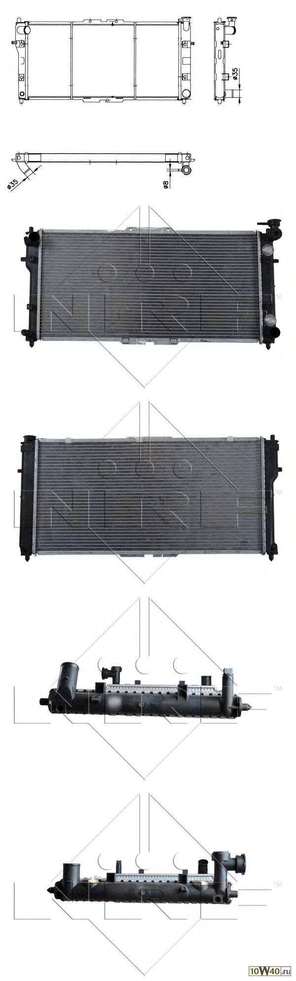 Радиатор двигателя