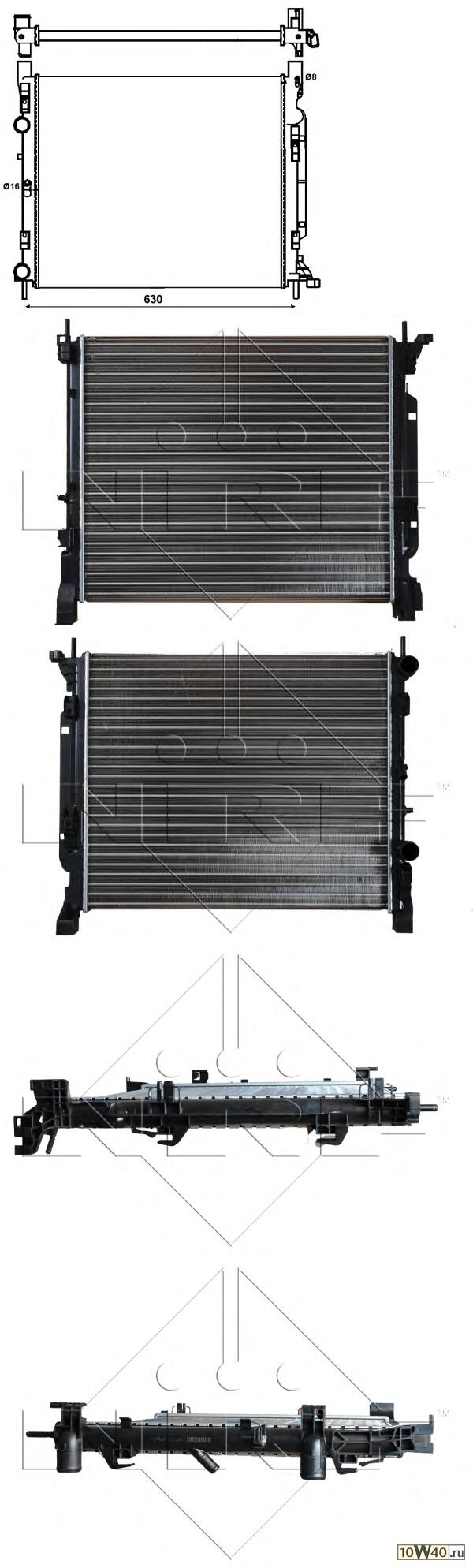 радиатор renault kangoo / grand kangoo (kw0 / 1_) 1.2 tce 115 [2013