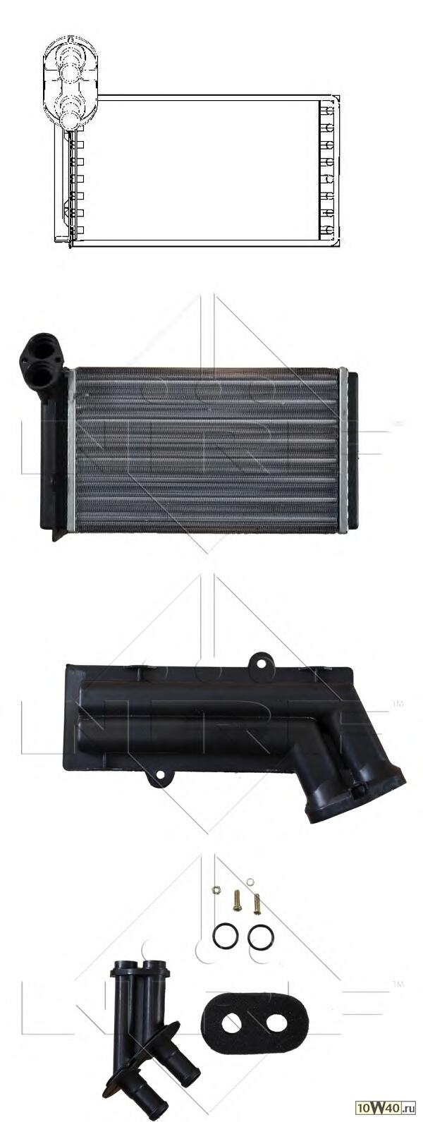 радиатор печки VW sharan, ford galaxy 1.9tdi / 2.0 / 2.8 1997-2010