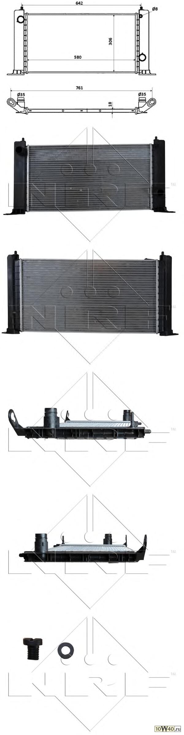 радиатор системы охлаждения  Fiat Stilo 1.2-1.4 16V 01>