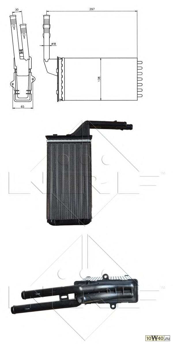 радиатор печки\ peugeot 106, citroen ax 1.0-1.6 / 1.4gti / 1.4-1.5d 86-98