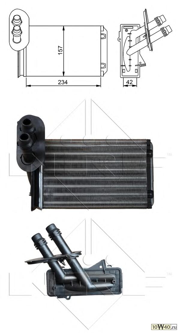 радиатор печки\ audi a3, VW golf / bora 97>