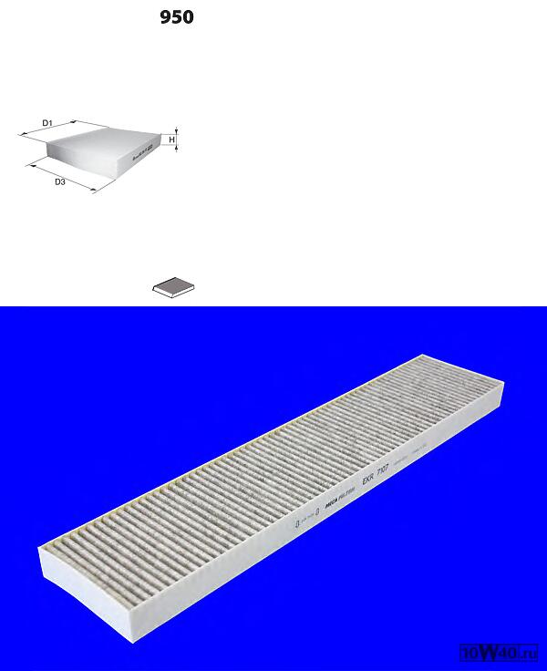 фильтр салона VW sharan 1.9tdi,2.0,2.8l 2002=>