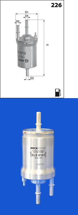 фильтр топливный audi a3 / skoda fabia / VW caddy,golf v,polo,touran 1.6-3.2l 2005=>