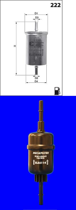 фильтр топливный ford fusion,fiesta 1.3-1.6l 2001=>