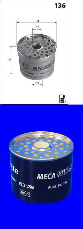 фильтр топливный ford escort 1.8td 92=> lucas-cav system 09024