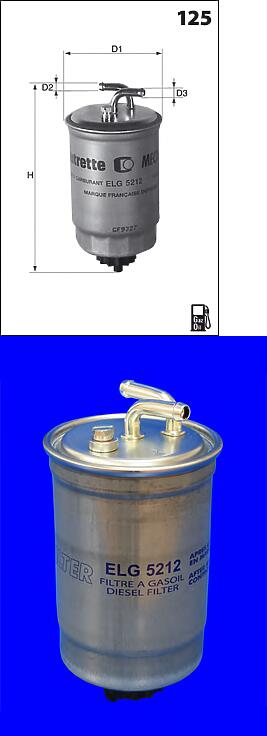 фильтр топливный VW golf / jetta 1.6d,td 84-87 lt 2.4d