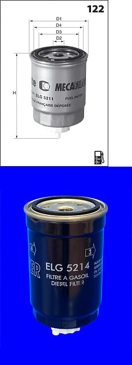 фильтр топливный scania 2,3 - series 1980 =>