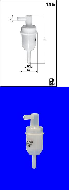Код оригинала: 25055184 / AL67975 / 1347017 / 0014777901 / 14776301 / 6150920101 / 5008879 / 0004776601 / 0014776601 / 8571903 / 0014776301 / 1698966 / 0014776401, <BR>фильтр топливный  MB W123/W124/W460/W461/W463 2.0D-3.5TD 80>