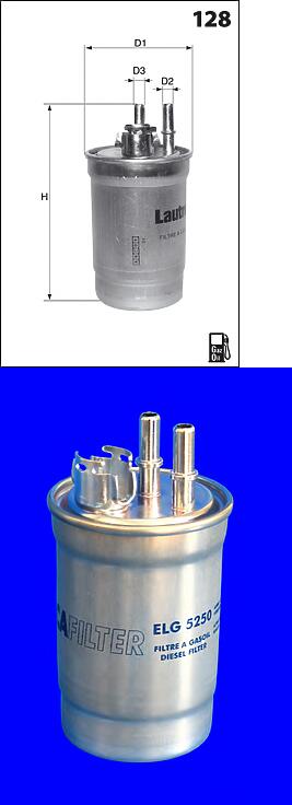 фильтр топливный  Ford Fiesta/Focus/Transit 1.8TD 98>