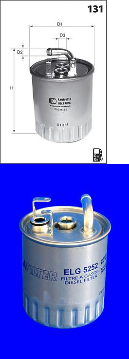 фильтр топливный mercedes vito,sprinter cdi (без дренажного отверстия)