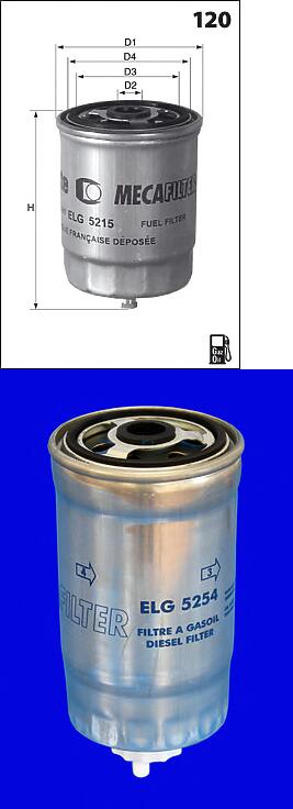 фильтр топливный  Audi 80/100/A4/A6, VW Passat 1.6TD-2.5TDi 89>