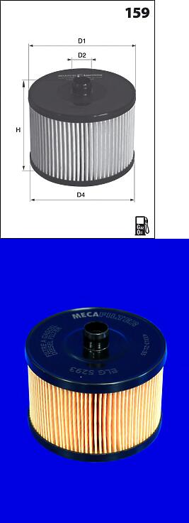 фильтр топливный  Citroen C4/C5, Ford C-Max, Peugeot 307/407, Volvo S40/V50 2.0HDI 04>