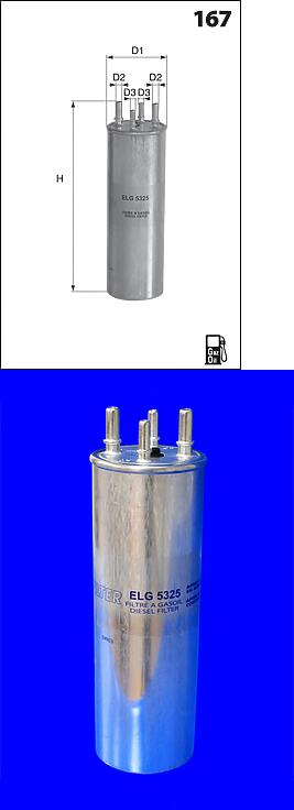 фильтр топливный VW t5 1.9tdi,2.5tdi 2003=> (новый номер kl229 / 4)