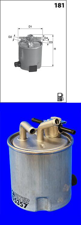 фильтр топливный nissan pathfinder / navara 2,5dci 2005=>