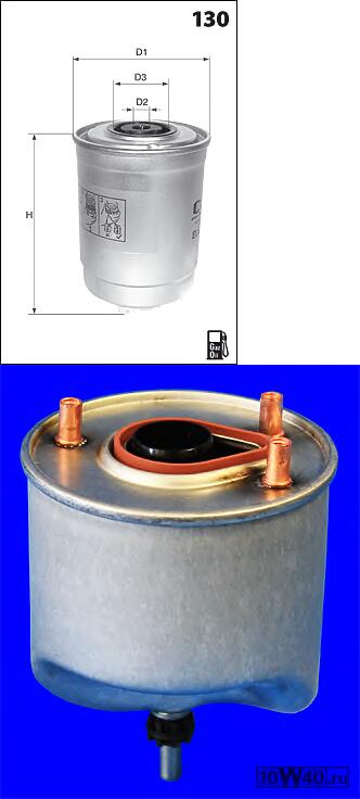 фильтр топливный citroen berlingo 1.6 hdi 2010