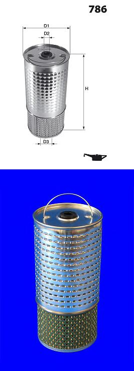 фильтр масляный   MB OM615/OM616 2.0D/2.4D 85>