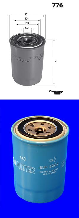 фильтр масляный opel 2.0d-2.3d rekord / omega / frontera