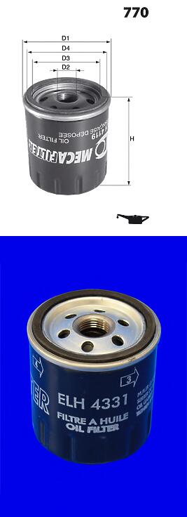 фильтр масляный VW lupo / skoda fabia 1.0,1.4l