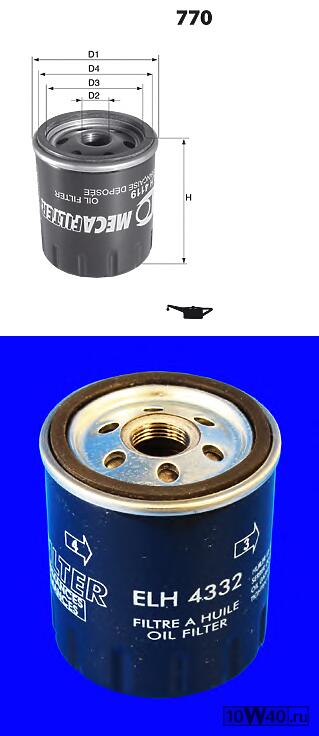 фильтр масляный  Citroen Xsara/Xantia 1.9Di/2.0i,Peugeot 106-806 1.1-2.1/TD 96>