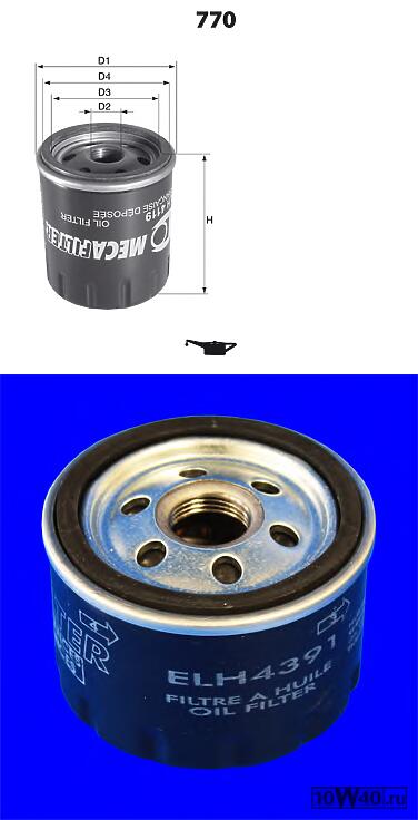 фильтр масляный renault / mitsubishi / nissan / opel / largus
