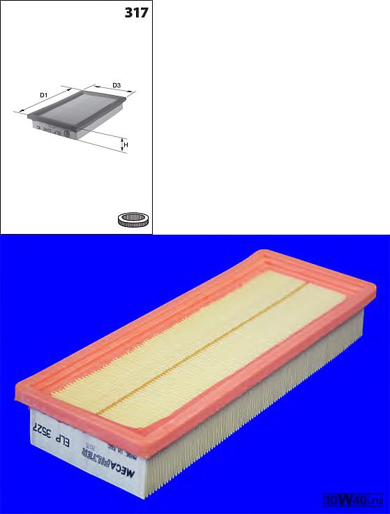 Код оригинала: 7634041 / 1444P4 / 76340411 / 71736133 / 1444P4Y / PC617, <BR>фильтр воздушный  Fiat Uno/Fiorino 1.7D 89>