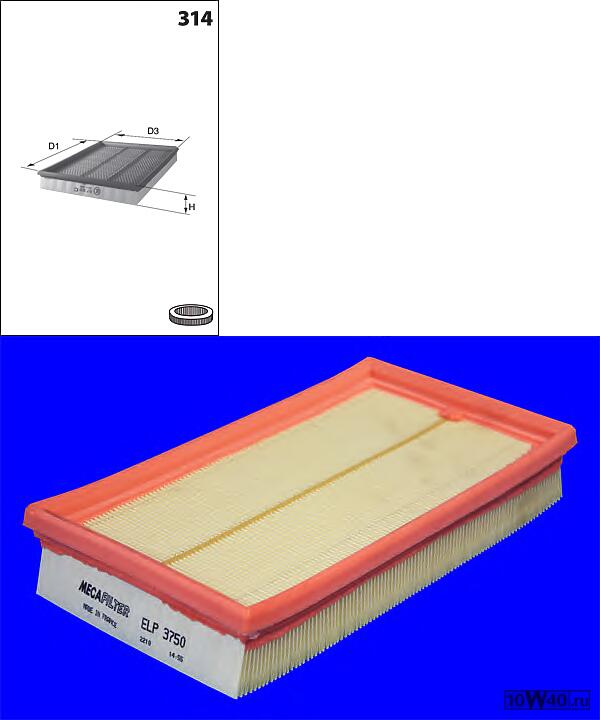 фильтр воздушный  Ford Focus/Fiesta 1.4-2.0/1.8TDDi 98>