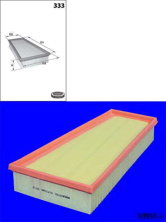 фильтр воздушный  Citroen Xsara, Peugeot 306 1.8/2.0 & 16V 97>