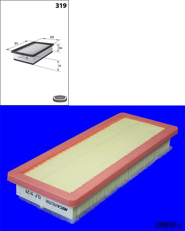 фильтр воздушный  Peugeot 207 1.6 16V Turbo 06>