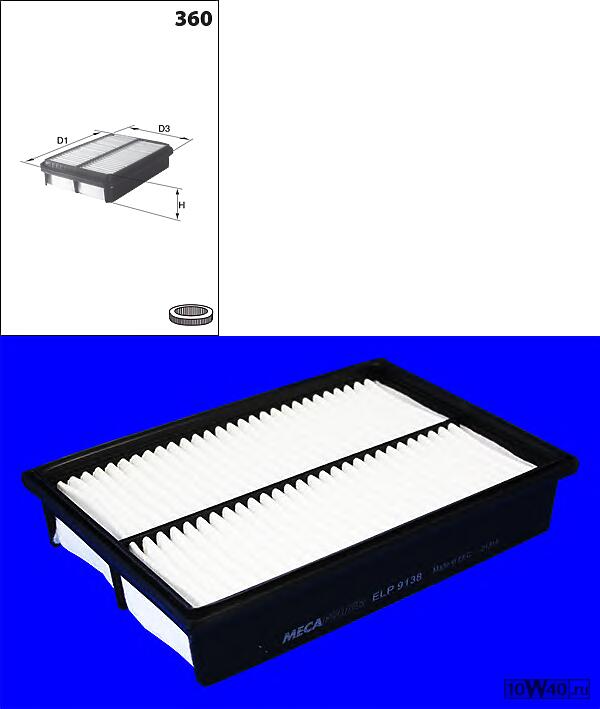 фильтр воздушный  Mazda 3/5 1.8/2.0 03>