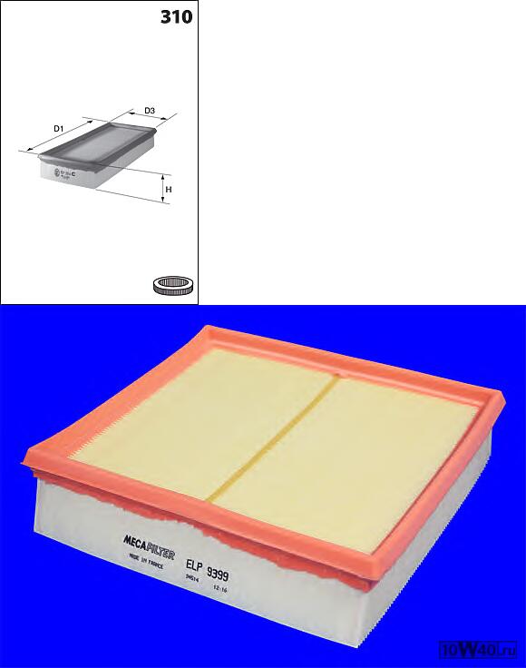 фильтр воздушный mercedes w176 / w246 mot.om651 2011 =>