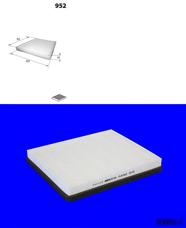 фильтр салона  Rover 200/400/25/45 all 95>